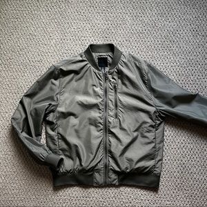 H&M olive green bomber jacket